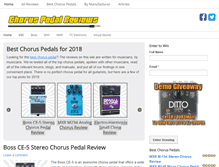 Tablet Screenshot of choruspedalreviews.com
